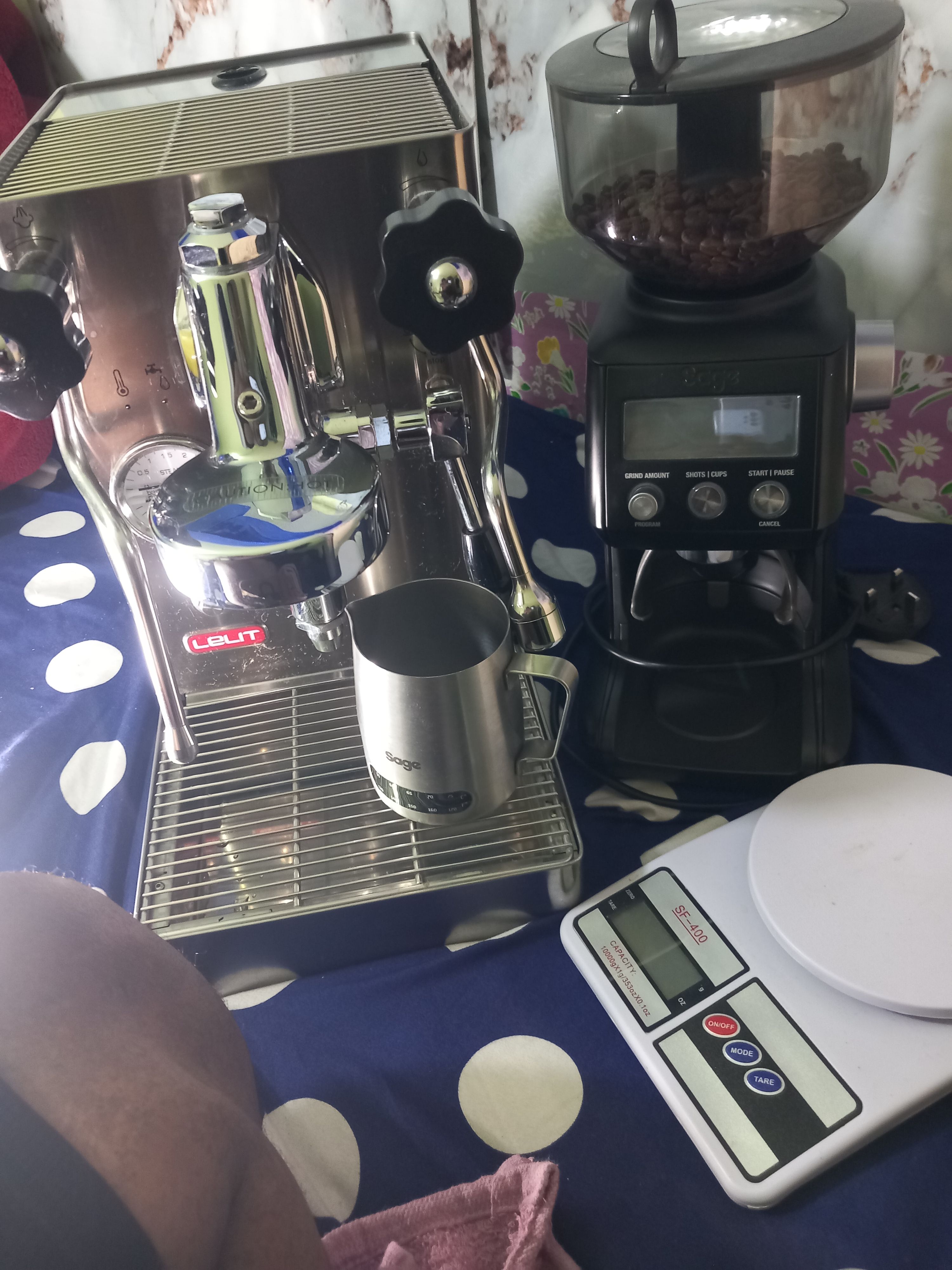 Legit machine single group handle and Grinder